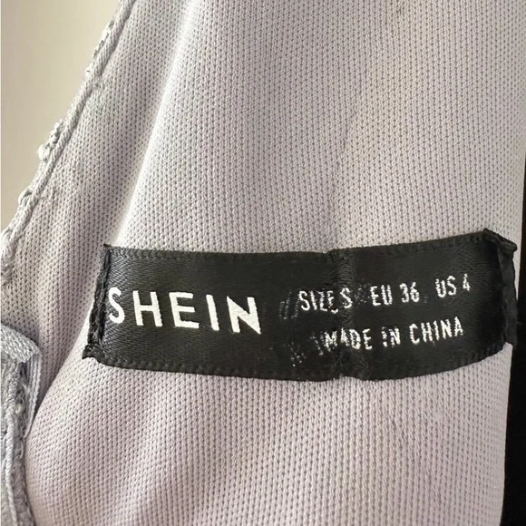 SHEIN Silver High Low Dress NEW. - Picture 4 of 5